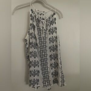 LOFT Tie Front Sleeveless Tank Top